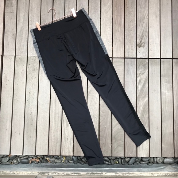 EVERLAST Black & Grey Ankle Athletic Leggings - Picture 3 of 6